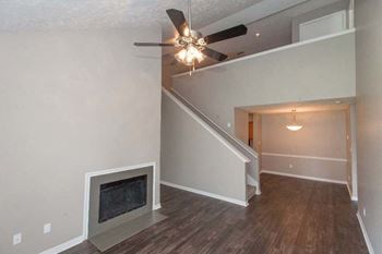 Cozy, wood-burning fireplaces with tile hearths